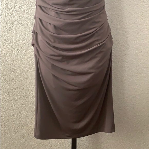 Suzi Chin Asymmetrical One Shoulder Cocktail Dress - Picture 5 of 10